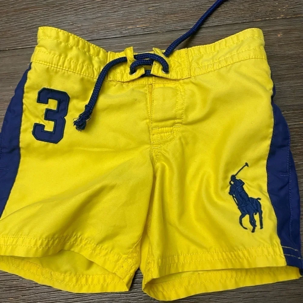 Bundle of 3 polo Ralph Lauren shorts and Adidas warm up pants size 2T(24M)
